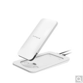 MIPOW充电宝超薄便携自带线移动电源-5000mAh-白色